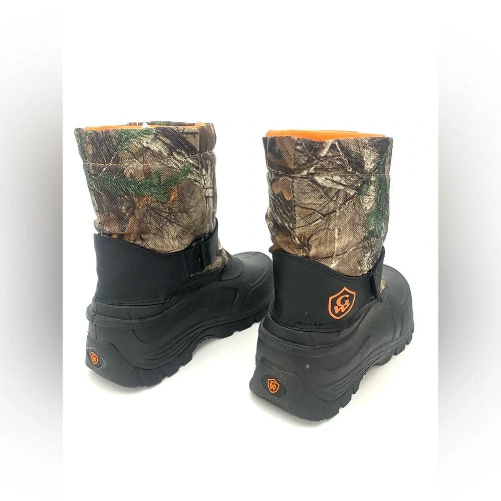 Academy Sports Youth Game Winner Camo Duck Hunting Boots Sz 4